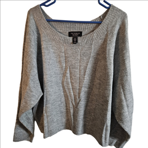 Victoria's Secret Light Gray Scoop Neck Sweater